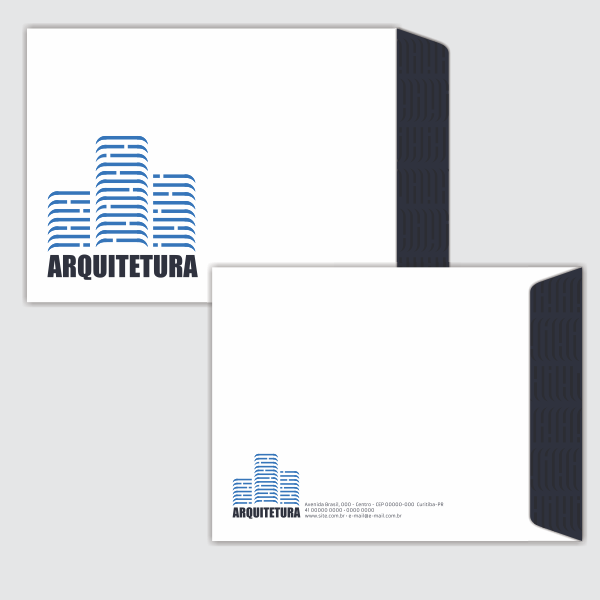 Envelopes médio | 4x4 | 18,5x25cm | Sulfite 120g | Corte especial, colagem